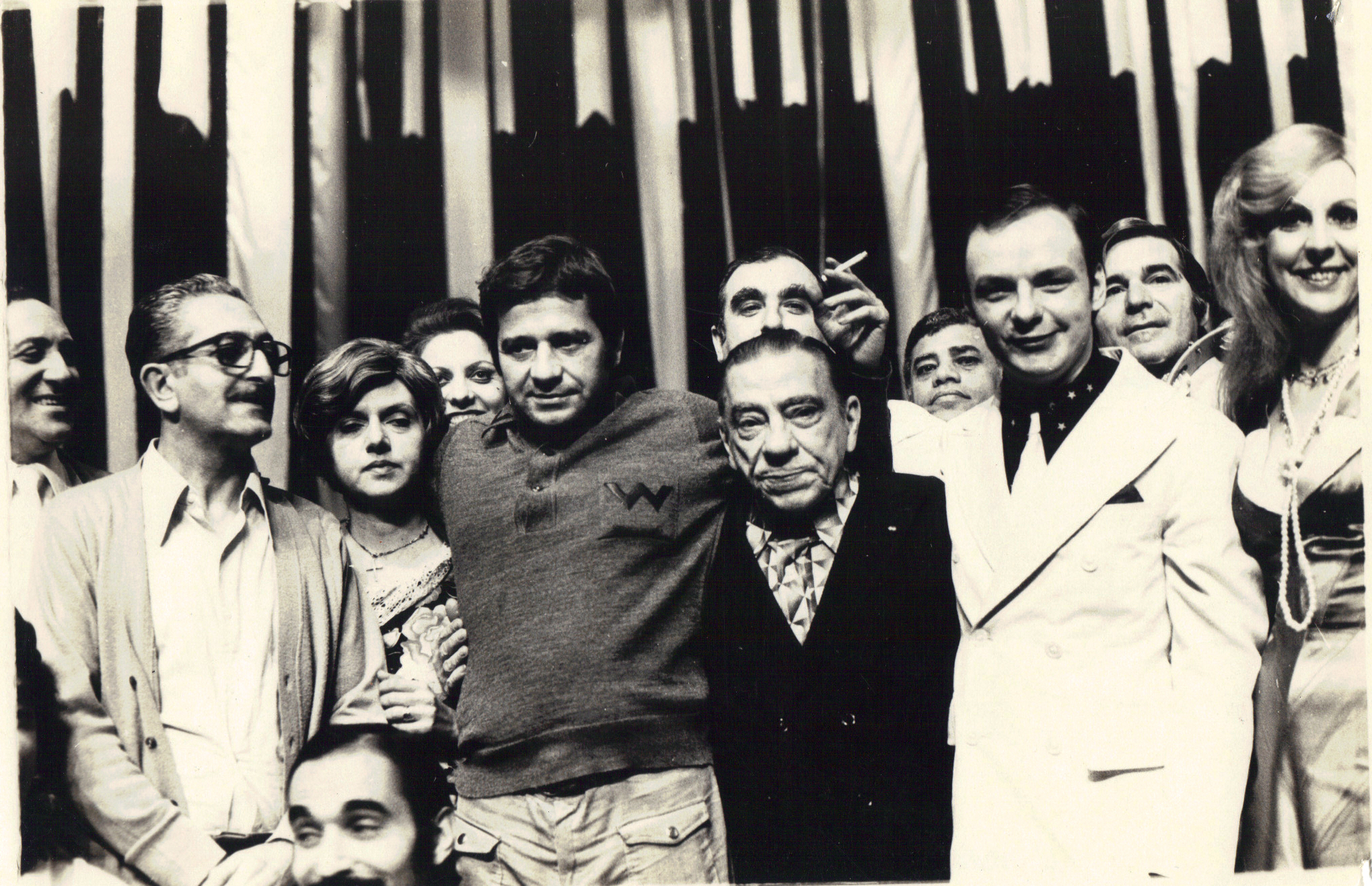 Osmar, Plínio Marcos, Procópio Ferreira e elenco